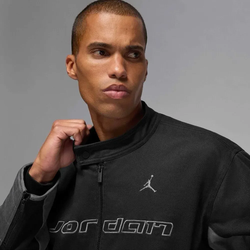 Nike Air Jordan Brooklyn Motorsport Jackets Black HV1048-010 Mens Medium NWT